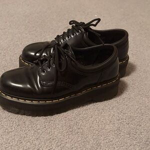 Dr. Martens Black Leather Lace-Up Shoes